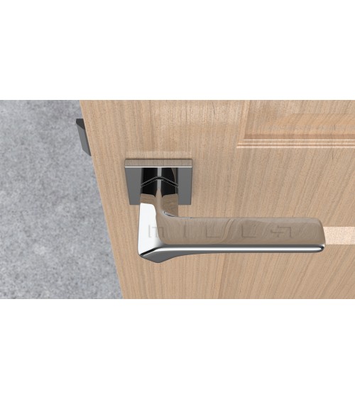 Tirador de puerta cromo pulido BERGERIA herrajes de diseño