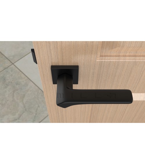 Tirador de puerta negra BERGERIA herrajes de diseño