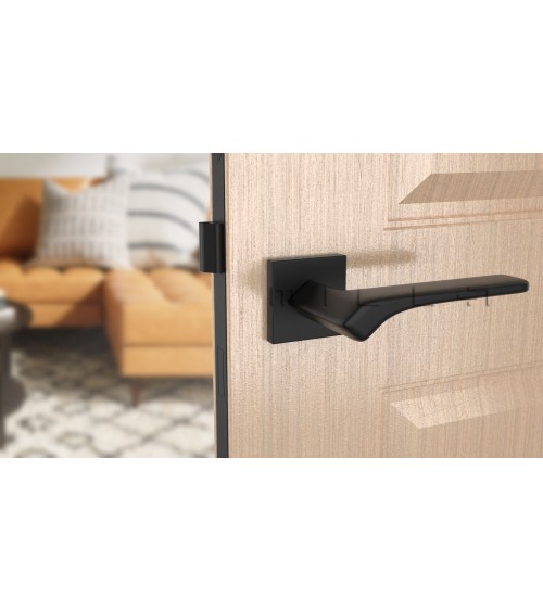 Tirador de puerta negra BERGERIA herrajes de diseño
