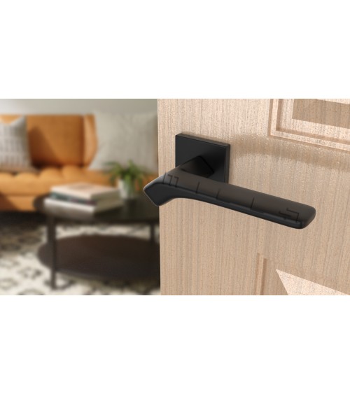 Tirador de puerta negra BERGERIA herrajes de diseño