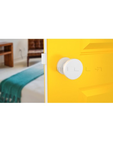 Pomo de puerta Blanco MESA Redondo móvil - tirador de diseño