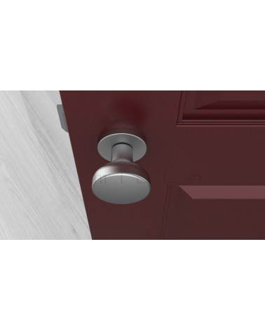 Pomo de puerta Cromo satinado MESA Redondo móvil