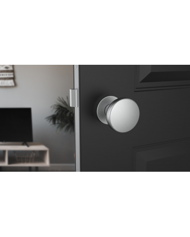 Pomo de puerta Cromo satinado MESA Redondo móvil