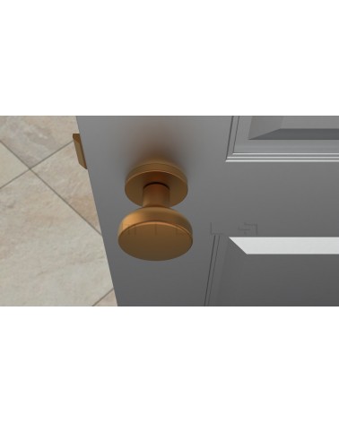 Bouton de porte Cobre MESA Redondo móvil