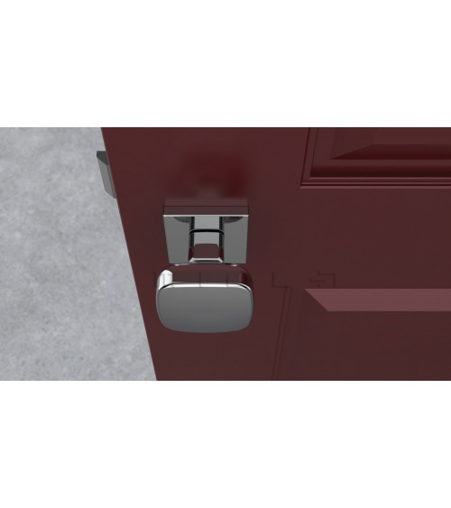 Pomo de puerta negro KIAMA cuadrado - tirador de diseño