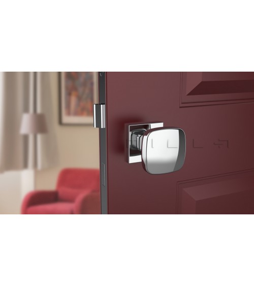 Pomo de puerta negro KIAMA cuadrado - tirador de diseño