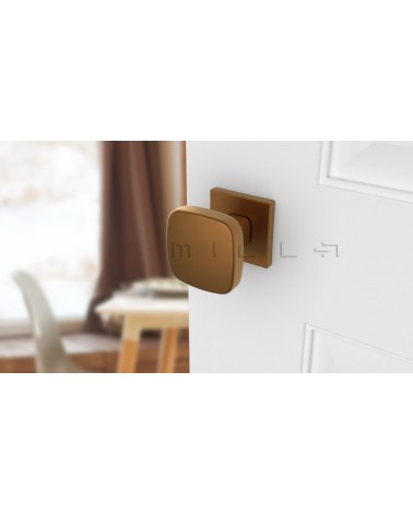 Pomo de puerta Cobre KIAMA cuadrado - tirador de diseño