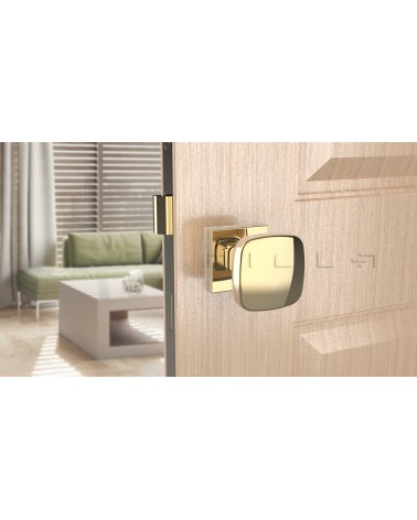 Tirador de puerta Oro KIAMA cuadrado - tirador de diseño