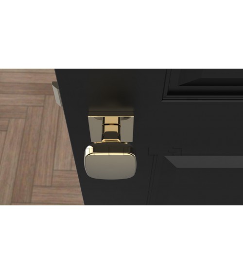 Pomo de mueble negro KIAMA cuadrado - manilla de diseño