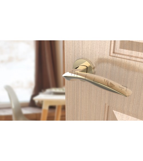 Tirador de puerta oro pulido ROBINE tirador de diseño