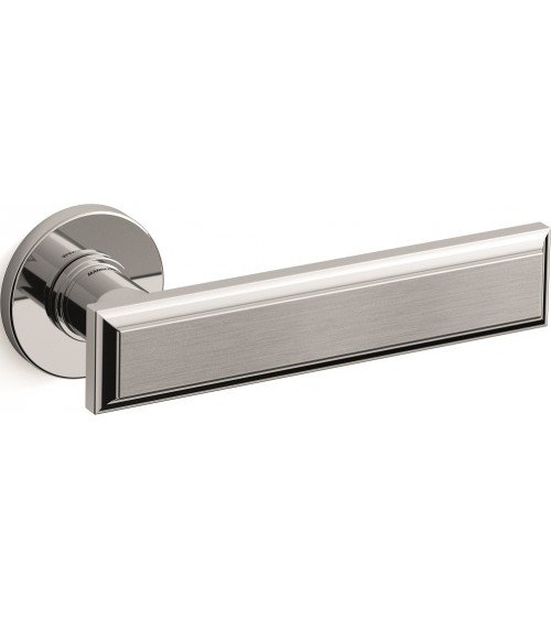 Maneta de puerta cromo satinado Mandelli Kuki maneta de diseño