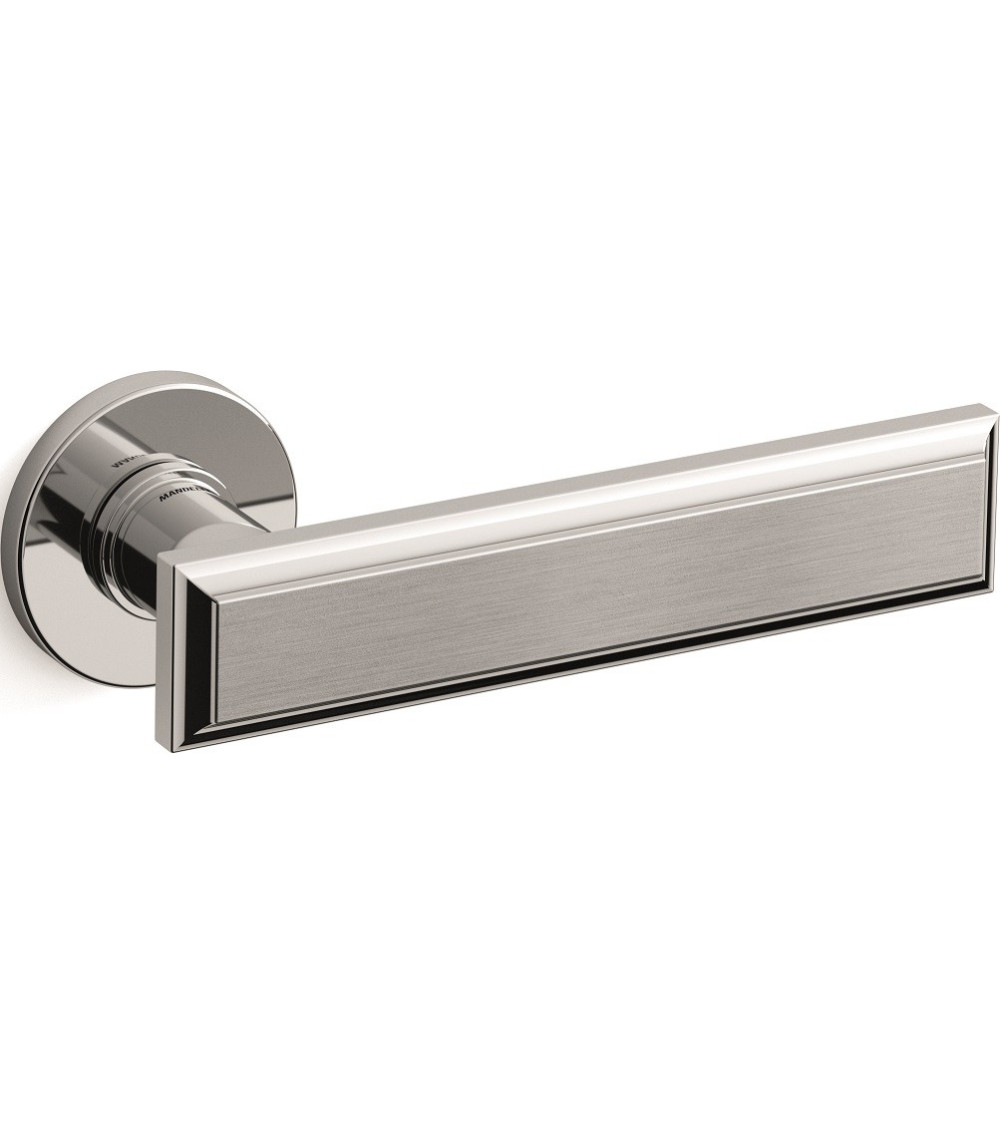 Maneta de puerta cromo satinado Mandelli Kuki maneta de diseño
