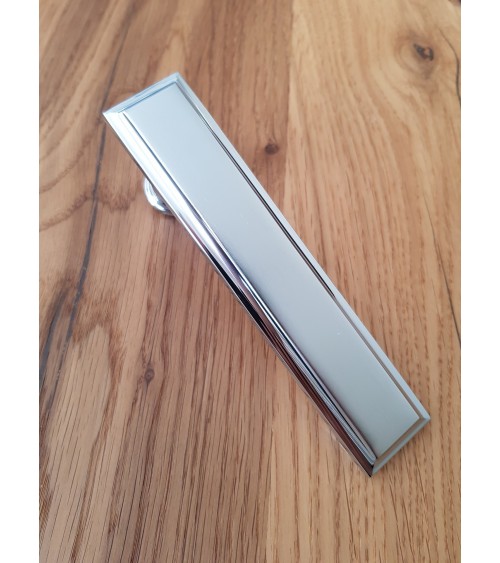 Maneta de puerta cromo satinado Mandelli Kuki maneta de diseño