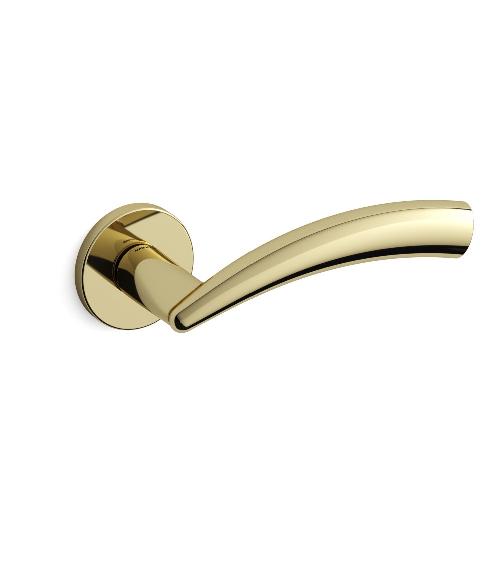 Tirador de puerta dorado brillante Mandelli Nadir tirador de diseño
