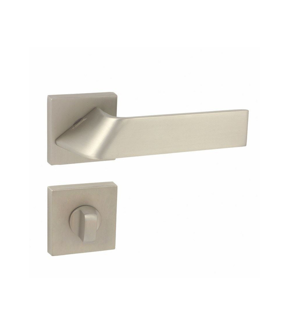 Manilla Buzz QR con roseta llave WC - herraje de diseño