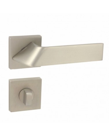 Manilla Buzz QR con roseta llave WC - herraje de diseño