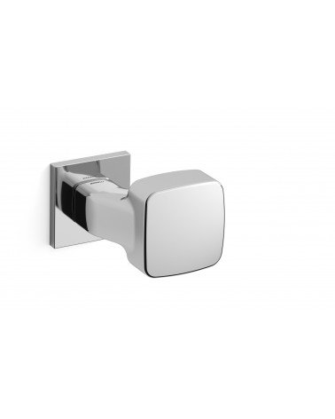 Tirador de puerta cromo pulido Mandelli Carrè diseño decorativo