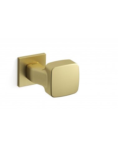 Tirador de puerta oro mate Mandelli Carrè diseño decorativo