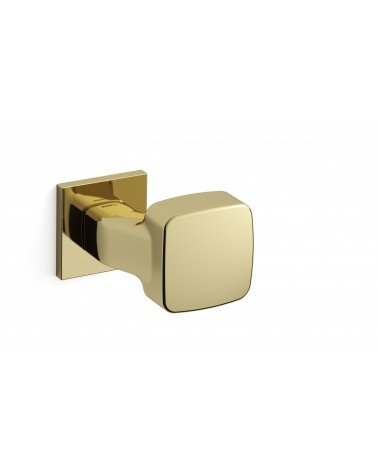 Tirador de puerta dorado pulido Mandelli Carrè diseño decorativo