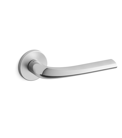 Maneta de puerta cromo pulido Mandelli Filo maneta de diseño