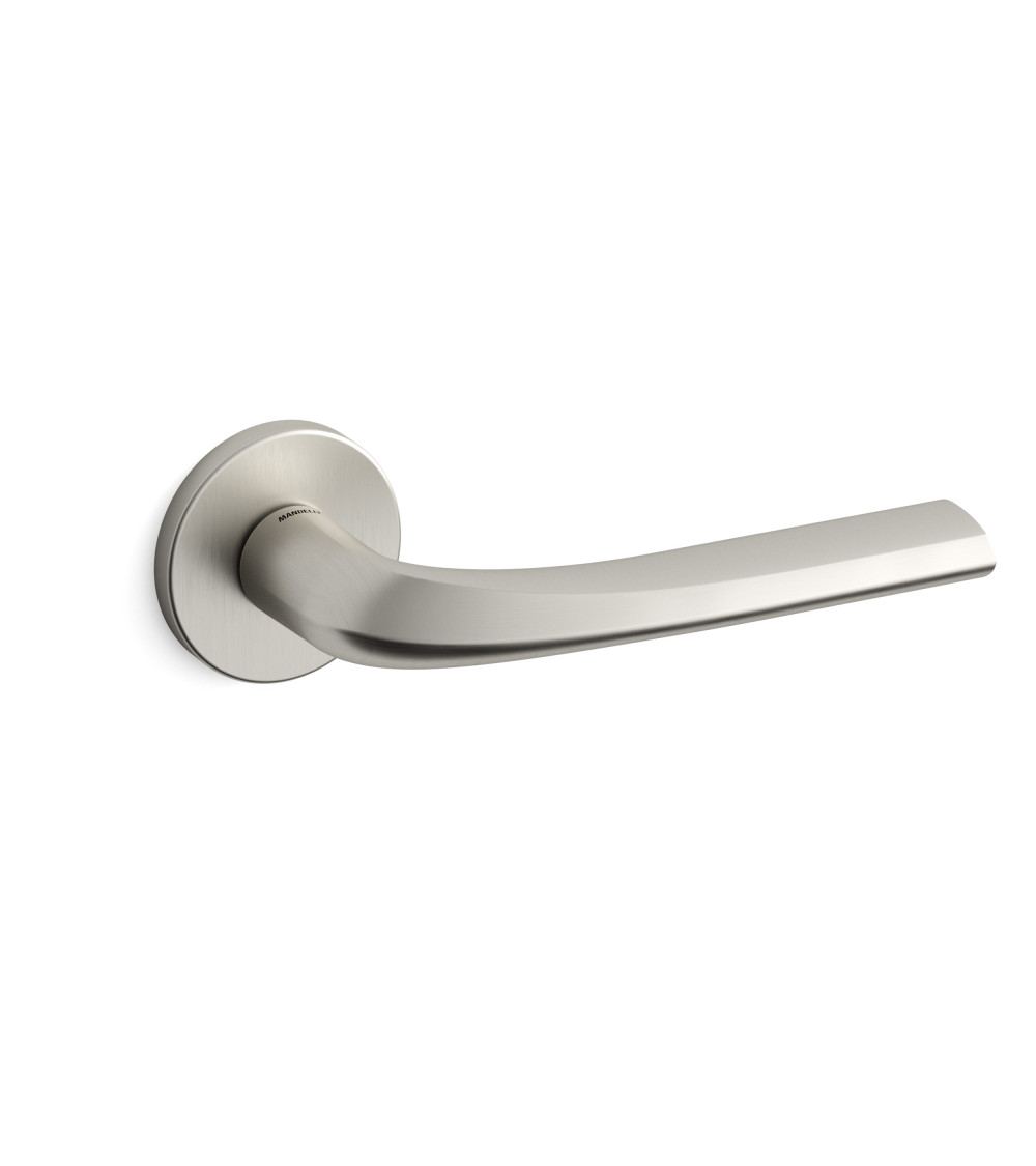Maneta de puerta níquel satinado Mandelli Filo maneta de diseño