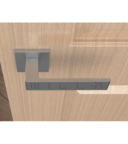Manija de puerta cromo cepillado Apollo diseño