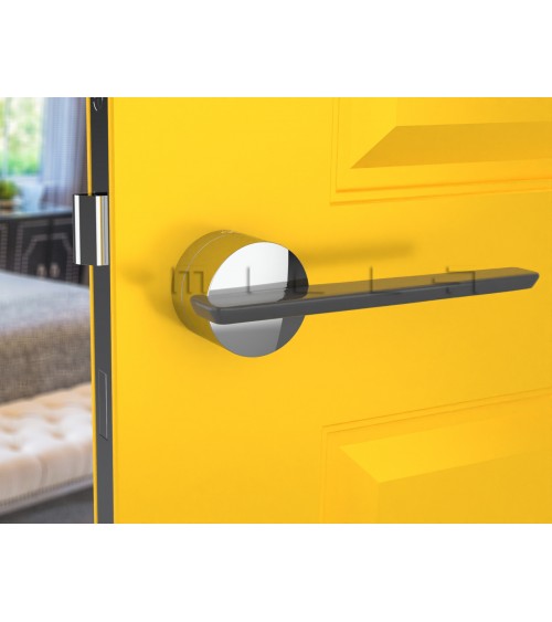 Tirador de puerta bicolor JUMELLE herraje de diseño
