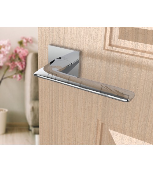 Tirador de puerta cromo cepillado line GIULIA diseño