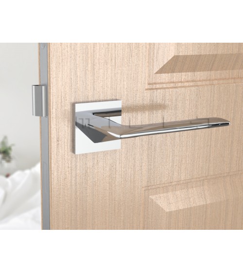 Tirador de puerta cromo cepillado line GIULIA diseño