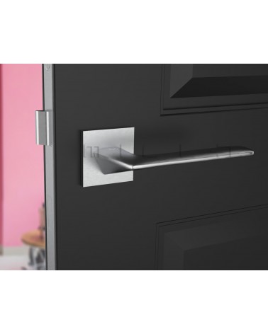 Manilla de puerta cromo pulido Line Giulia Cuadrado - manilla de diseño