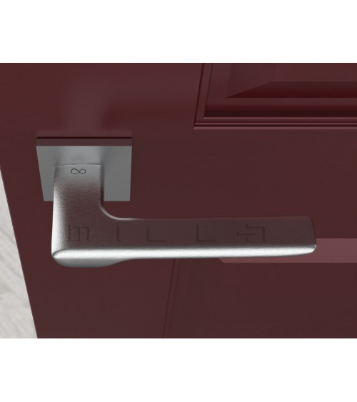 Tirador de puerta cromo cepillado LIGNE diseño
