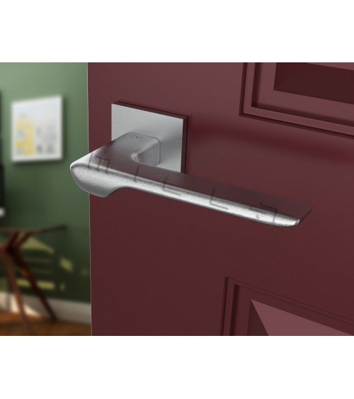 Tirador de puerta cromo cepillado LIGNE diseño