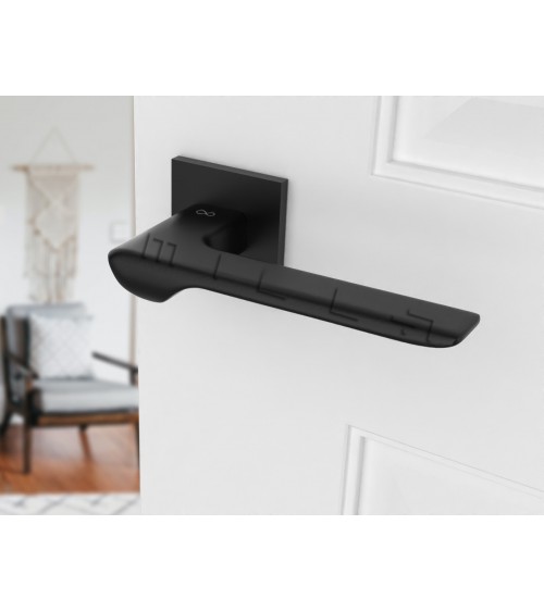 Tirador de puerta negra LIGNE diseño
