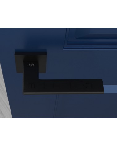 Pomo de puerta negro Shark - pomo de diseño