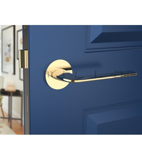 Manija de puerta oro pulido Stinger - diseño