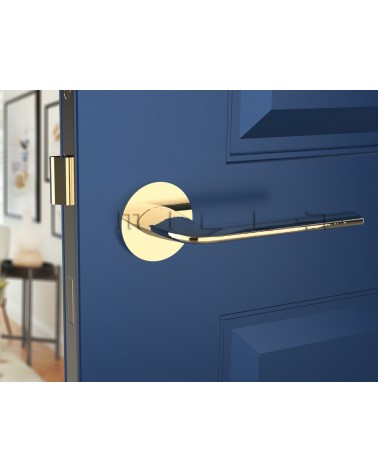 Tirador de puerta dorado pulido Stinger - tirador de diseño