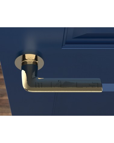 Tirador de puerta dorado pulido Stinger - tirador de diseño