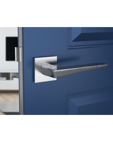 Tirador de puerta cromo cepillado VEGA - tirador de diseño