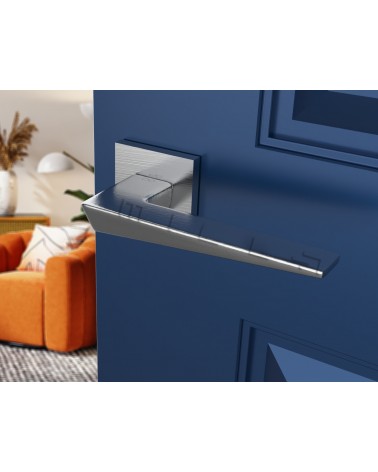 Tirador de puerta cromo cepillado VEGA - tirador de diseño