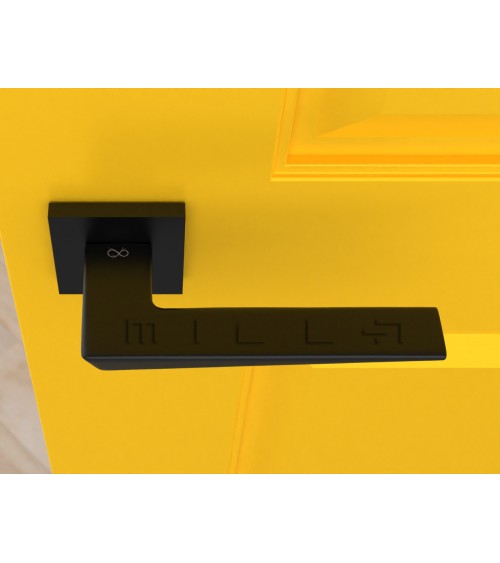 Tirador de puerta negra VEGA - tirador de diseño