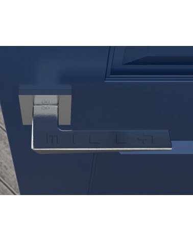 Manilla de puerta cromo cepillado VEGA - manilla design