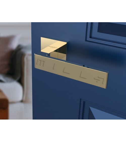 Manija de puerta oro pulido Apollo manija design