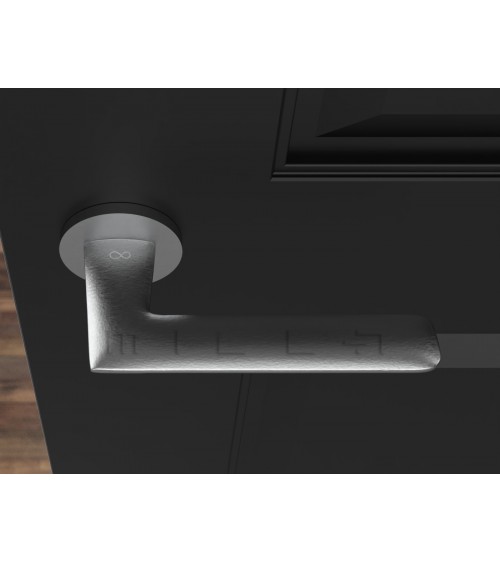 Tirador de puerta cromo cepillado Line GIULIA manilla de diseño