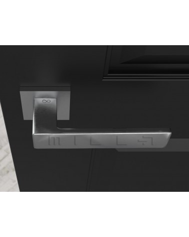 Manilla de Puerta Cromo Cepillado Line Imperia - manilla de diseño