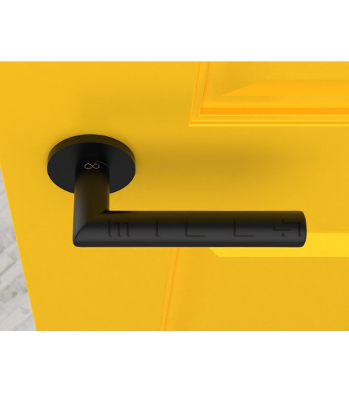 Manilla de Puerta Negra Line Ronda Ronde - manilla de diseño