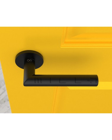 Manilla de Puerta Negra Line Ronda Ronde - manilla de diseño