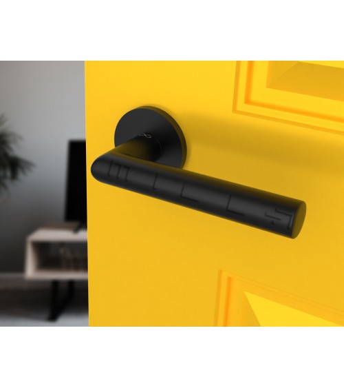 Manilla de Puerta Negra Line Ronda Ronde - manilla de diseño