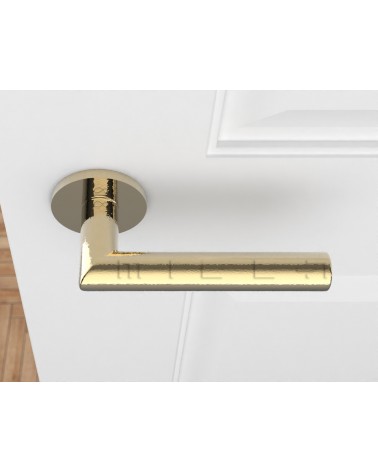 Manilla de Puerta oro pulido Line Ronda Ronde - manilla de diseño