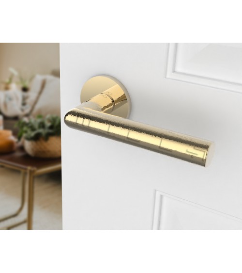 Manilla de Puerta oro pulido Line Ronda Ronde - manilla de diseño