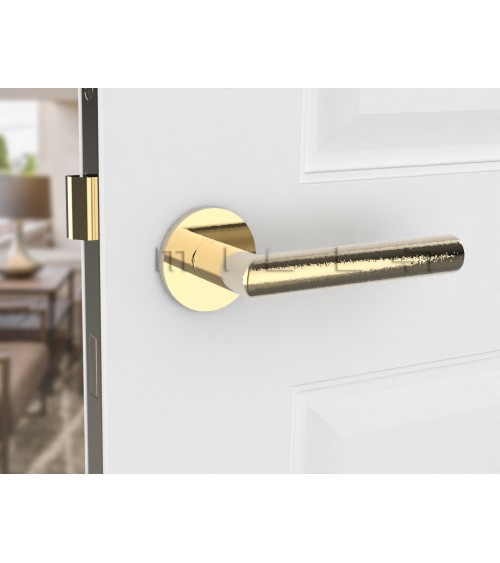 Manilla de Puerta oro pulido Line Ronda Ronde - manilla de diseño